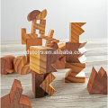 High Quality Pinewood Alphabet Blocks, 26pcs Wooden Alphabet Blocks w/ A Tray
